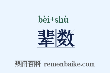 辈数是什么意思的图片